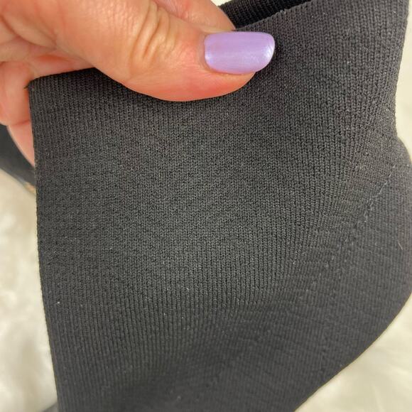 BCBGENERATION Hilston Black Knit Sock Ankle Pointy Toe Bootie Women's Size 8 - Picture 8 of 13